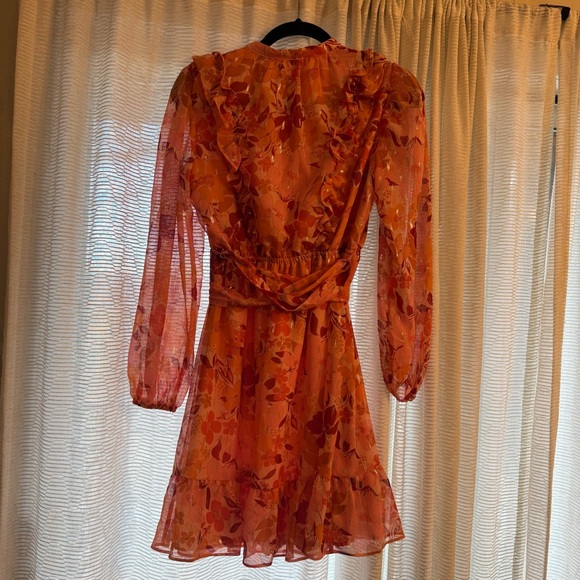 LC Lauren Conrad Floral Ruffle Button Front Mini Dress - Picture 9 of 15